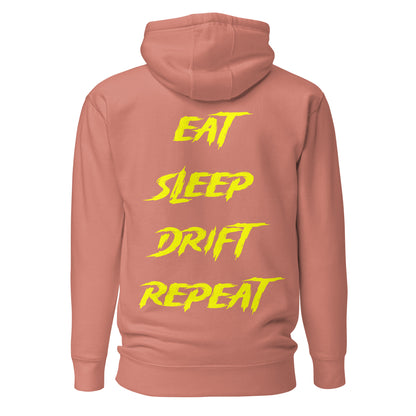 Eat Sleep Drift Repeat Yellow