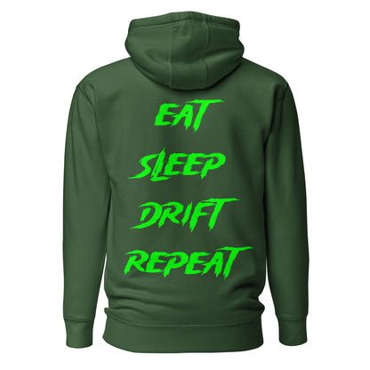 Eat Sleep Drift Repeat Green
