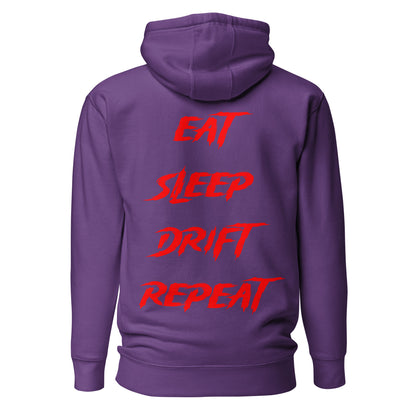 Eat Sleep Drift Repeat Red