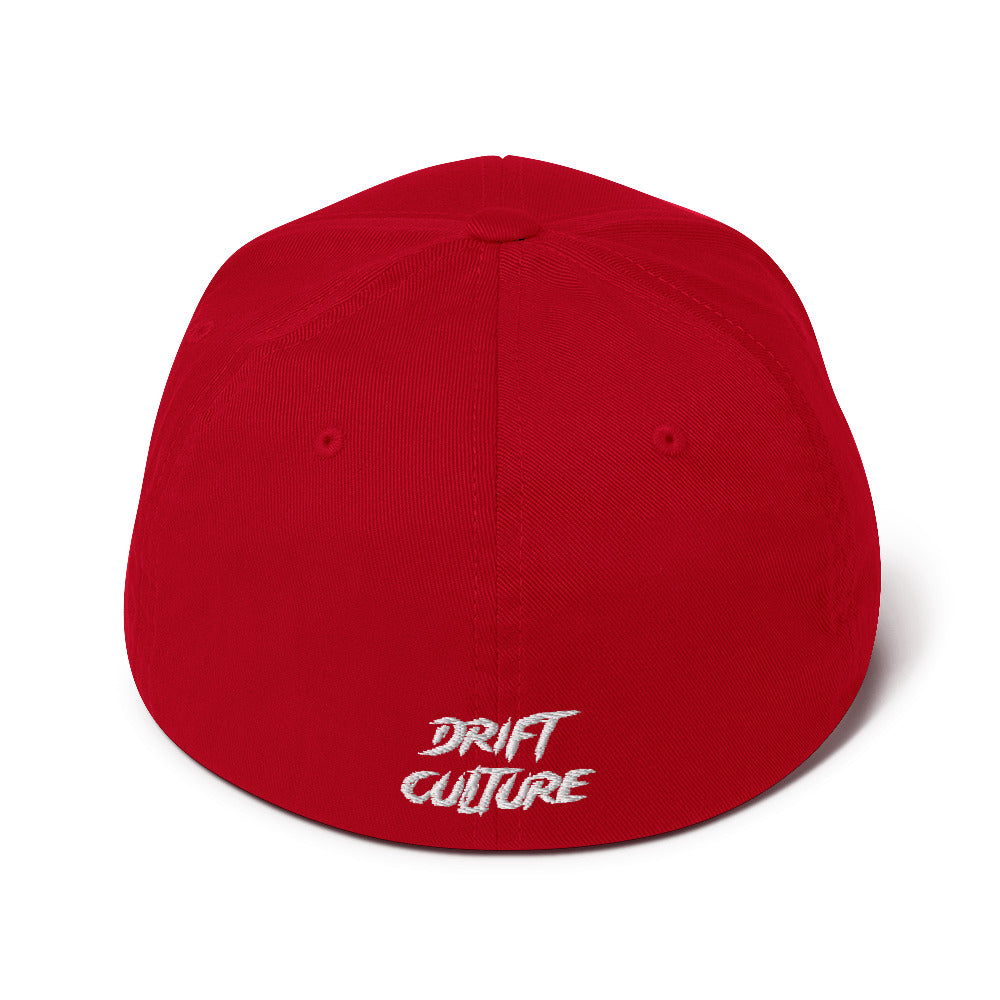 Drift Culture Flexfit Cap White