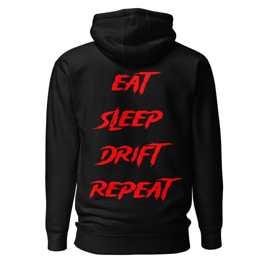 Eat Sleep Drift Repeat Red