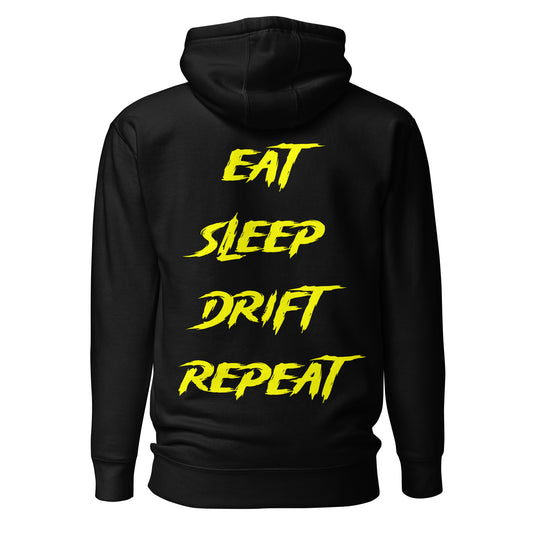 Eat Sleep Drift Repeat Yellow